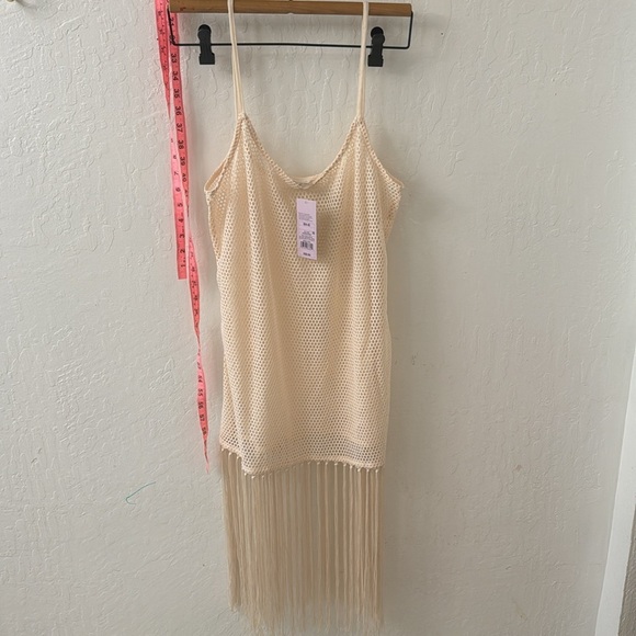 Wild Fable Fishnet Cream Fringe Swim
Cover Up Midi Dress Size M - Picture 2 of 3